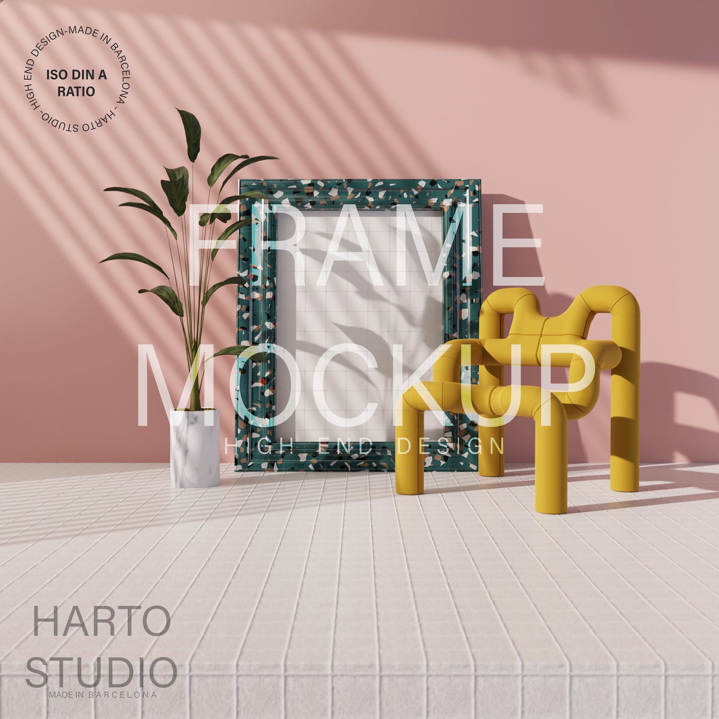 Frame mockup - Contemporary composition