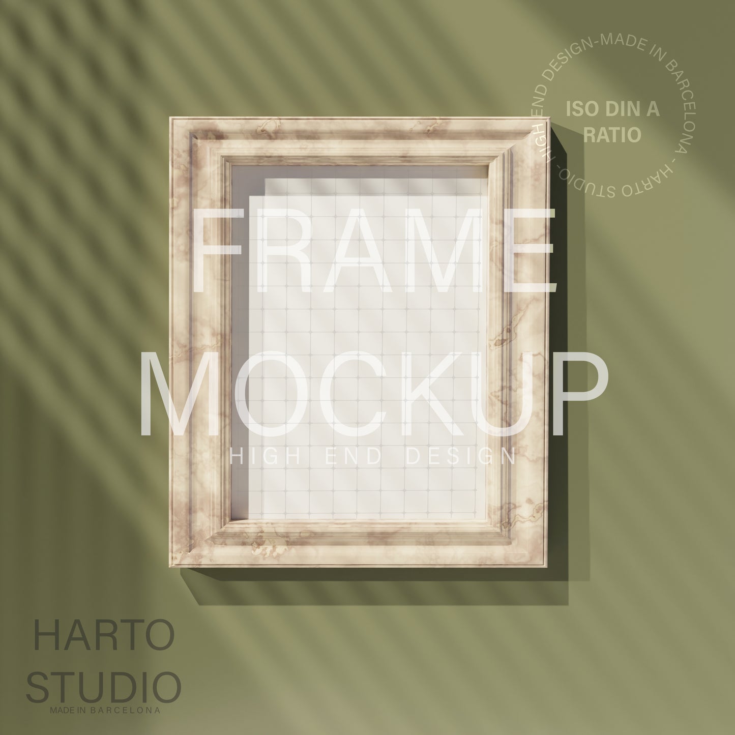 Frame mockup - Rustic green